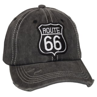 Basecap "Route 66", schwarz