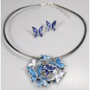 Schmuckset Schmetterling blau