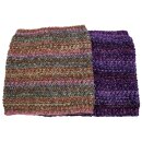 Strickschlauch mit Fleece multicolor ca. 30 x 30 cm